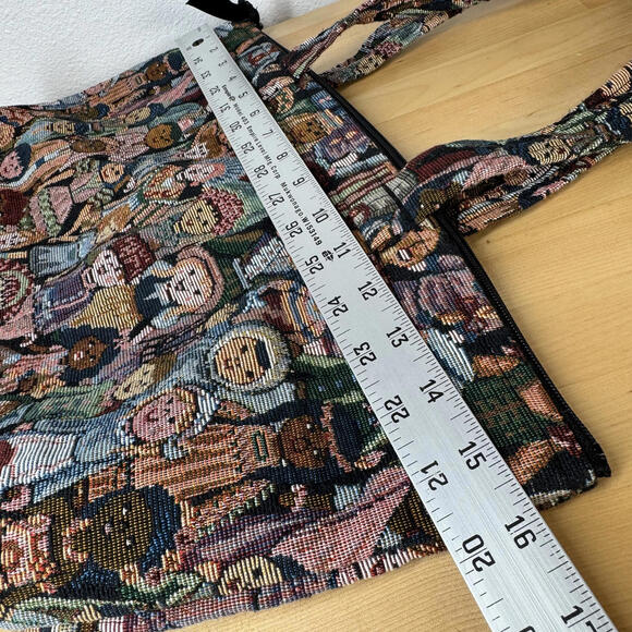 Designs By Sandra Handcrafted Tapestry Handbag World Ethnic People - Picture 5 of 8